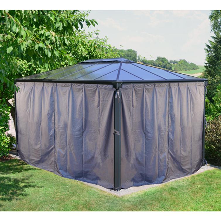 PALRAM  Canopia Martinique 4300 suorakulmainen paviljonki, antrasiitti.