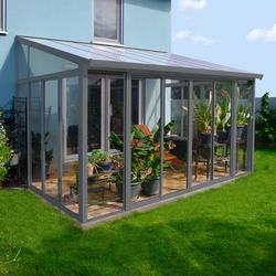 PALRAM Canopia Sanremo viherhuone-terassikatos 3x4,25, harmaa.