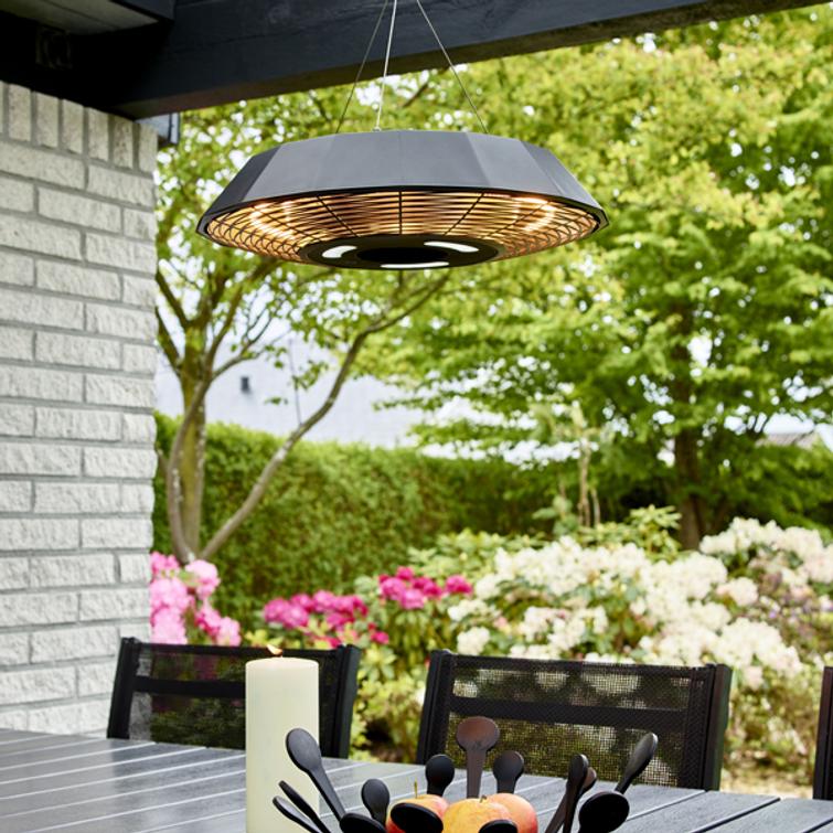 HORTUS Patio heater 211-315 hanging 2000 W, GT, Ø45cm, black.