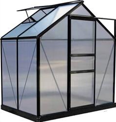 Kasvihuone Green Land, alumiinirunkoinen 2,3 m&sup2; musta. 
