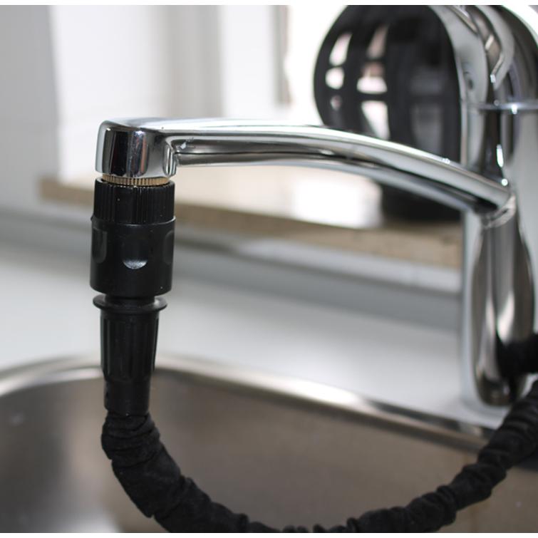 HORTUS Laajeneva vesiletku 15 m, musta sis.teline -817