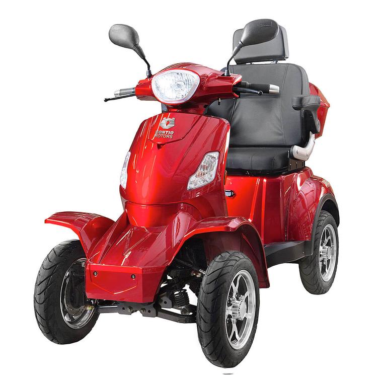 Silverfox Four 2.0, metallic red 2.4kWh litium akku ja 5A laturi