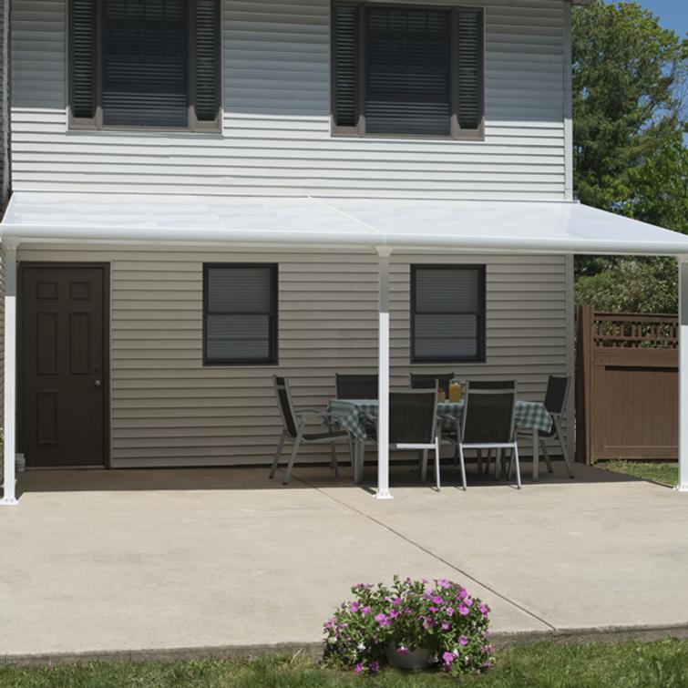 Terassikatos Feria 17,9m2 ( 3 x 6,1m), valkoinen