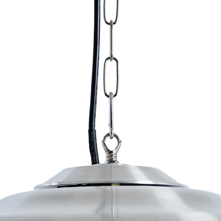 HORTUS Terassilämmitin ripustettava 1500 W, HA, Ø42 cm, hopea.