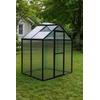 Kasvihuone Green Land Solid, alumiinirunkoinen, 2,3 m² musta.