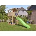 Leikkitorni Jungle Gym Cottage 2.1 ja vihreä liukumäki