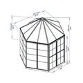 PALRAM Canopia Oasis hexagonal greenhouse 4 m2