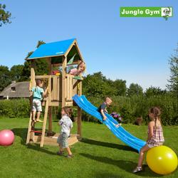 Leikkitornikokonaisuus Jungle Gym Castle sis. liukumäen