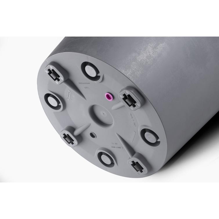 Millennium pyöreä ruukku pyörillä - Antracite Ø59 x K49