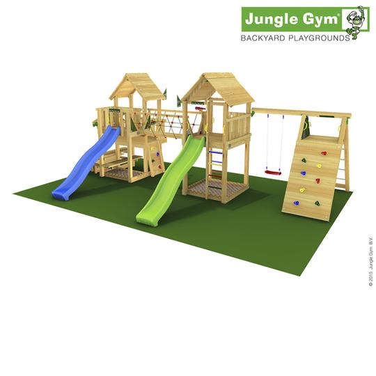 Jungle Gym Leikkiuniversumi 9, kokonaisuus sisältäen liukumäet