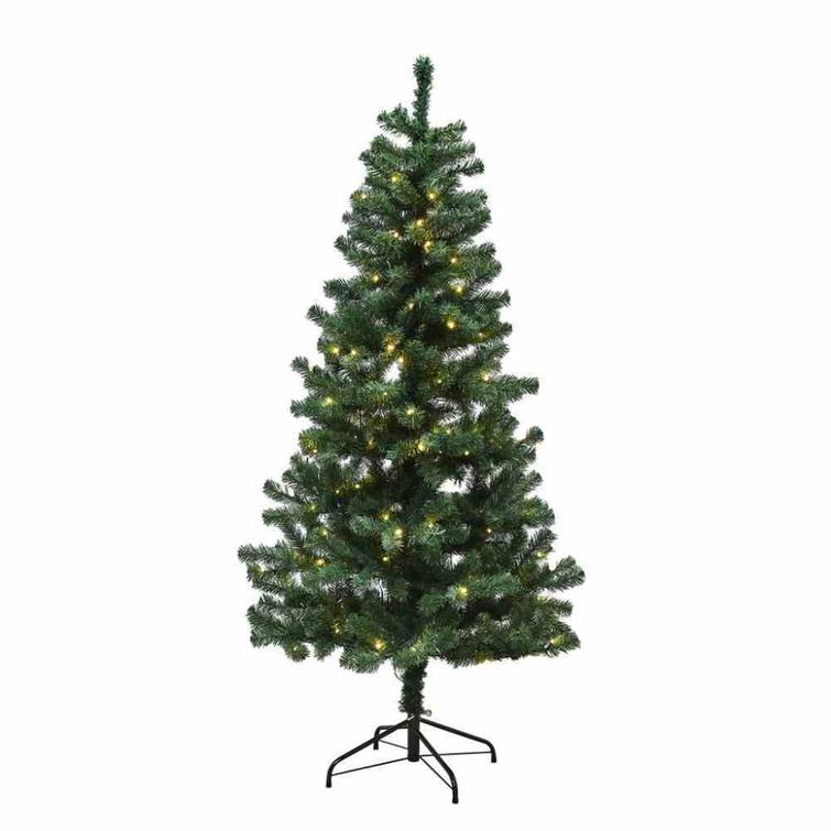 Christmas tree PVC "ALEX" 170X90 cm, with lights. NORDIC WINTER
