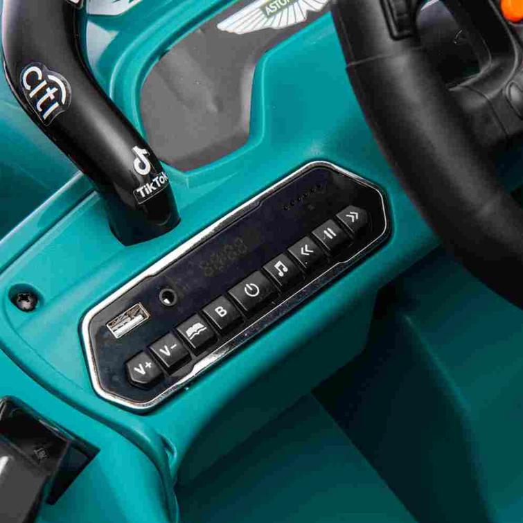 Sähköauto Formula 1 Aston Martin 4 x 12 moottori, EVA-renkaat, NORDIC PLAY