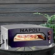 Pizzauuni Napoli 13" , sähkötoiminen sekä pöytä pyörillä. 