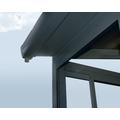 PALRAM Canopia Sanremo viherhuone - terassikatos 4 x 4,25m harmaa