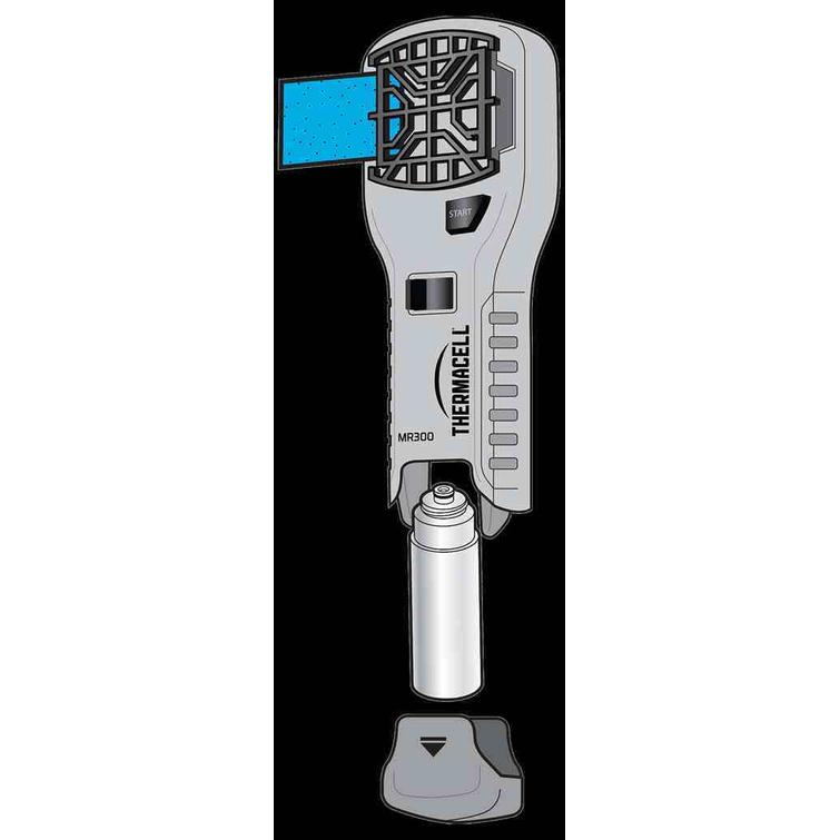 Thermacell device MR300W + refill pack R-10 (10 gas + 30 repellent pads).