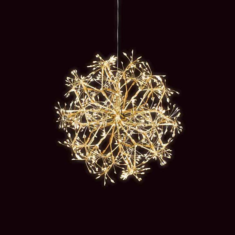 Valopallo Ø40 cm, 480 LED-valoa, kulta – NORDIC WINTER