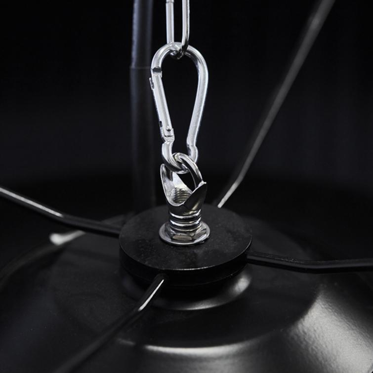 HORTUS Terassilämmitin ripustettava varjostimella 800/1000/1800 W, HA, Ø60 cm.