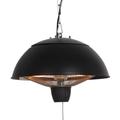 HORTUS Terrassvärmare, hängande 600/1500 W, HA, Ø42 cm, svart.