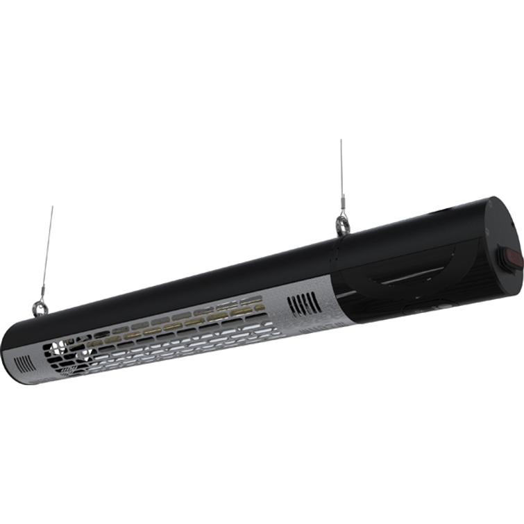 HORTUS Terassilämmitin seinämalli 1500 W, GT, musta, kaukosäätimellä, musta.