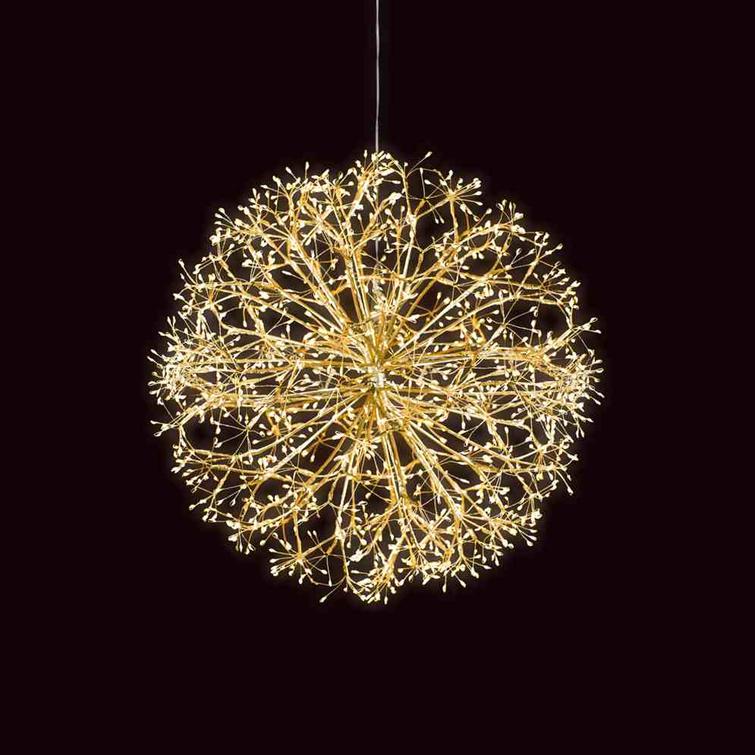 Valopallo Ø70 cm, 1216 LED-valoa, kulta – NORDIC WINTER