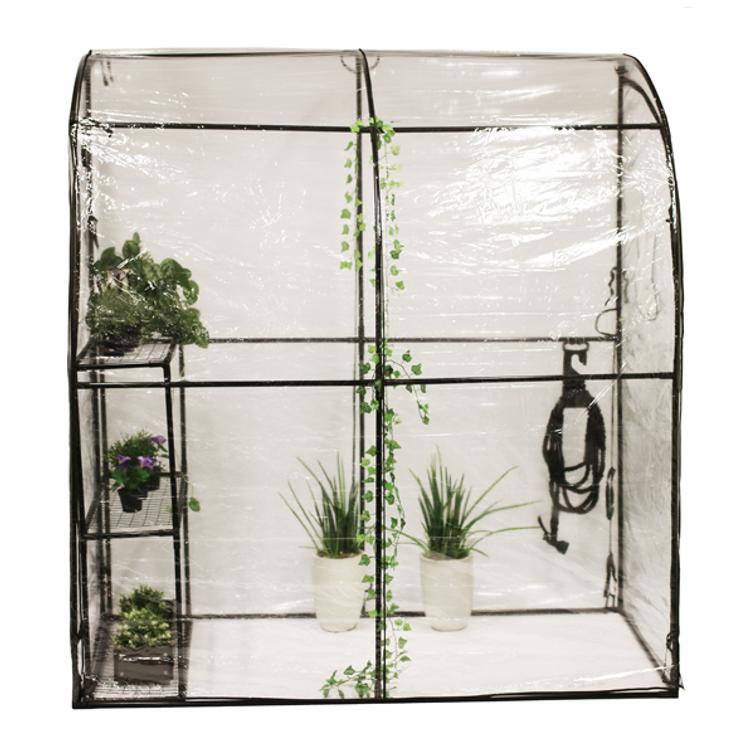 Kasvihuone,  215 x 200 x 100 cm, muovi.