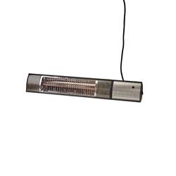 HORTUS Terassil&auml;mmitin sein&auml;malli 500/1000/1500 W, 51 cm, kaukos&auml;&auml;din, antrasiitti.