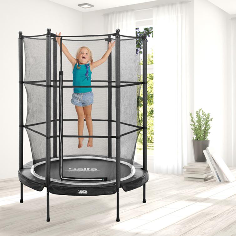 SALTA Trampoliini Junior &Oslash;139x189 cm, musta.