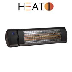 Terassil&auml;mmitin Heat1 Eco High-line  1500W  musta, 212-310. S&auml;&auml;dett&auml;v&auml;.