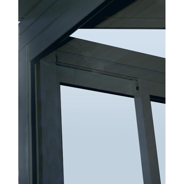 PALRAM Canopia Sanremo viherhuone - terassikatos 4 x 4,25m harmaa