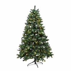 Joulukuusi PVC "ASKE" 210 x 138 cm valoilla NORDIC WINTER