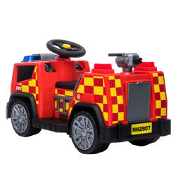 Paloauto, akkutoiminen 6V, punainen NORDIC PLAY Speed. Toimitus alk. heinäkuu 2023