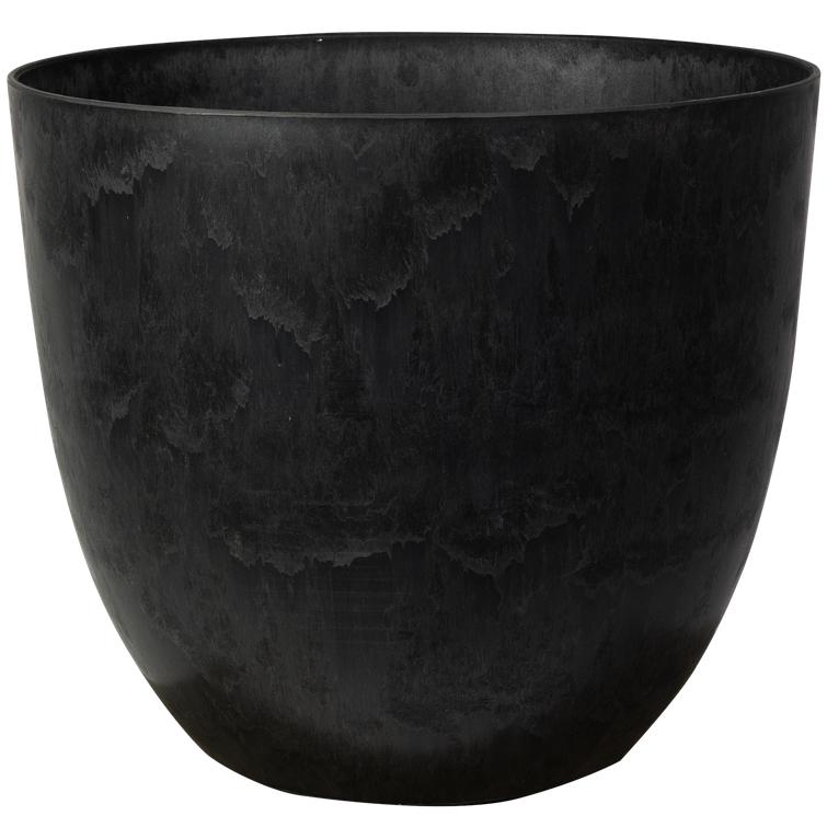 Bola ruukku art stone - Black Ø55 x K45