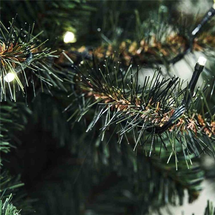 Julgran PVC FRYD. 210X138 cm med ljus NORDIC WINTER