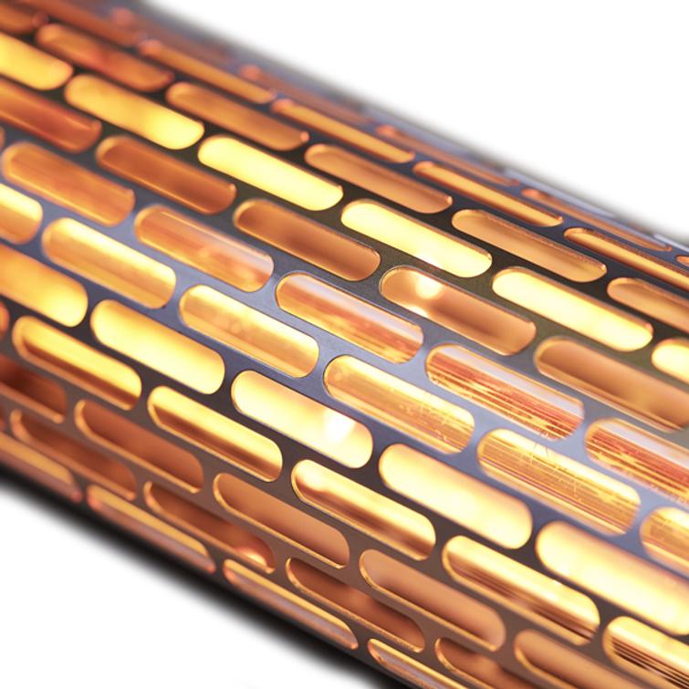 HORTUS Terassilämmitin seinämalli 1500 W, GT, musta, kaukosäätimellä, musta.