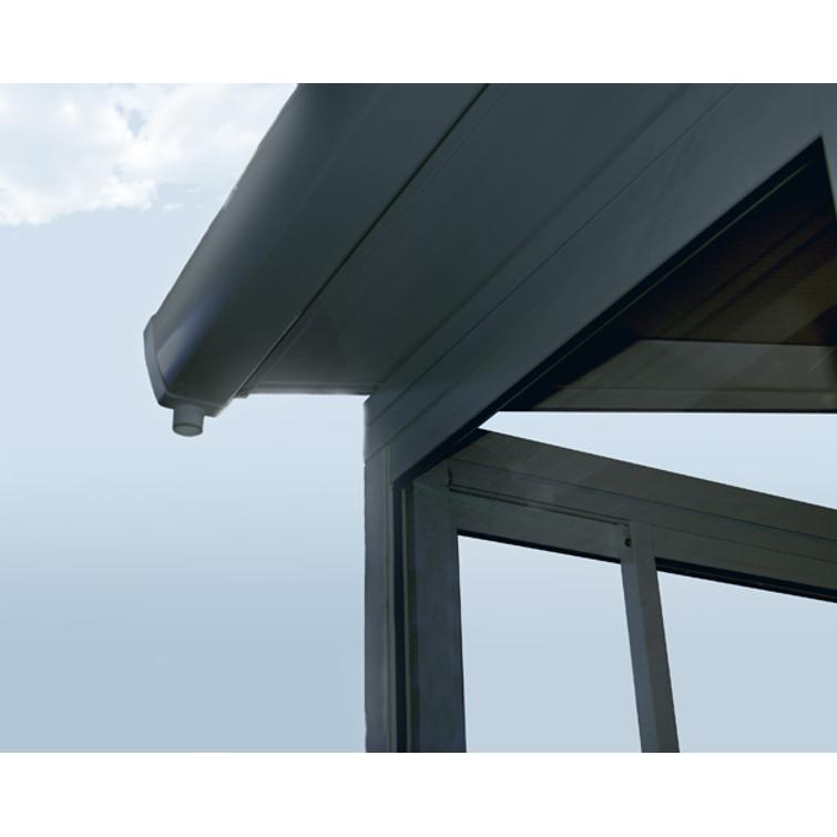 PALRAM Canopia Sanremo viherhuone - terassikatos 4 x 4,25m harmaa