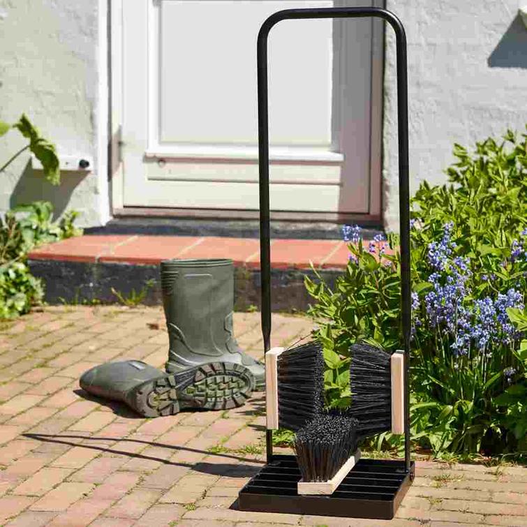 Stair brush, shoe brush with handle, HORTUS 480-401