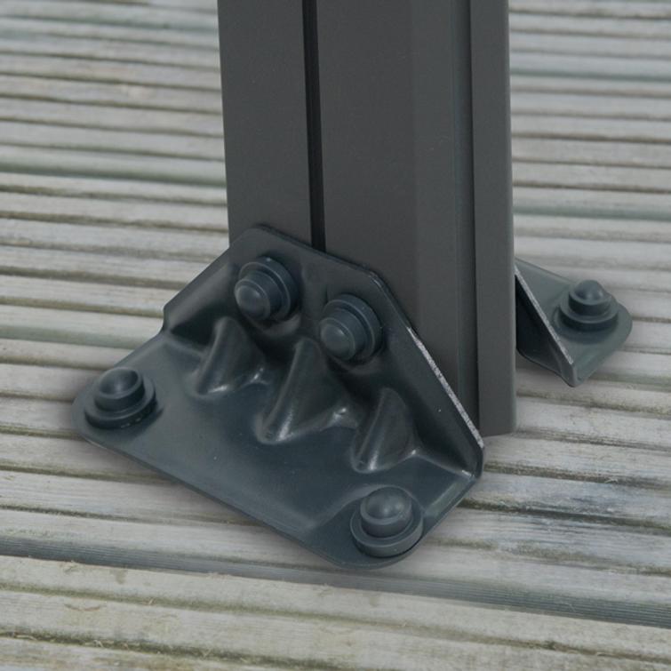 PALRAM  Canopia Martinique 4300 suorakulmainen paviljonki, antrasiitti.