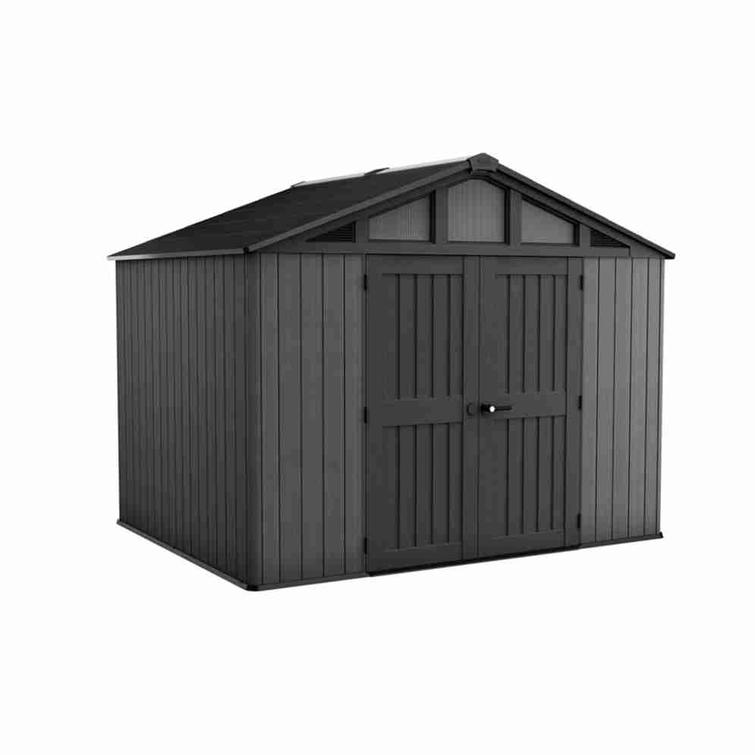 Pihavarasto Stronghold 10 x 8 (3x2,5m), harmaa, Keter