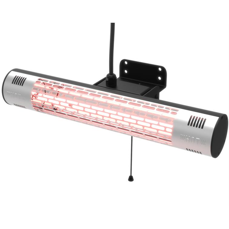 HORTUS Terassilämmitin seinämalli 1500 W, GT, musta.