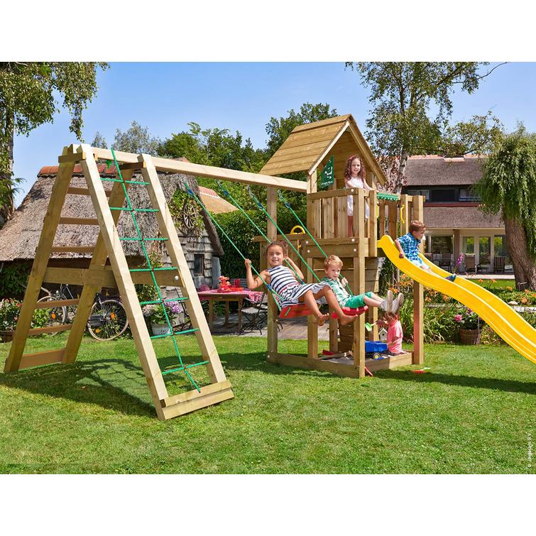 Leikkitornikokonaisuus Jungle Gym Cubby ja Climb Module X'tra ilman liukumäkeä