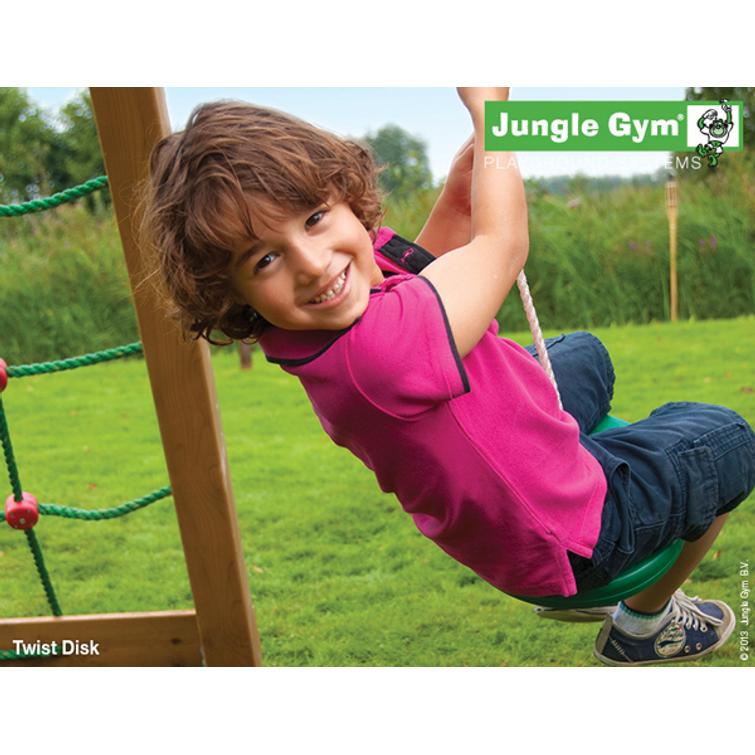 Jungle Gym Twist Disc, vihreä, sisältää köyden