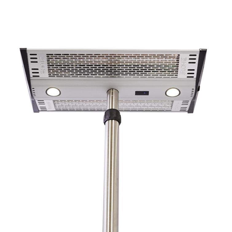 HORTUS Terassil&auml;mmitin lattiamalli 1000/2000 W, GT, hopea.