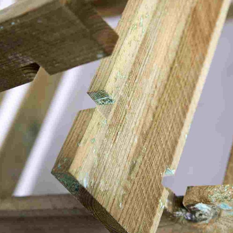 Kompostikehikko lehdille ja risuille, 90x90x70cm. Painekyll&auml;stetty. 