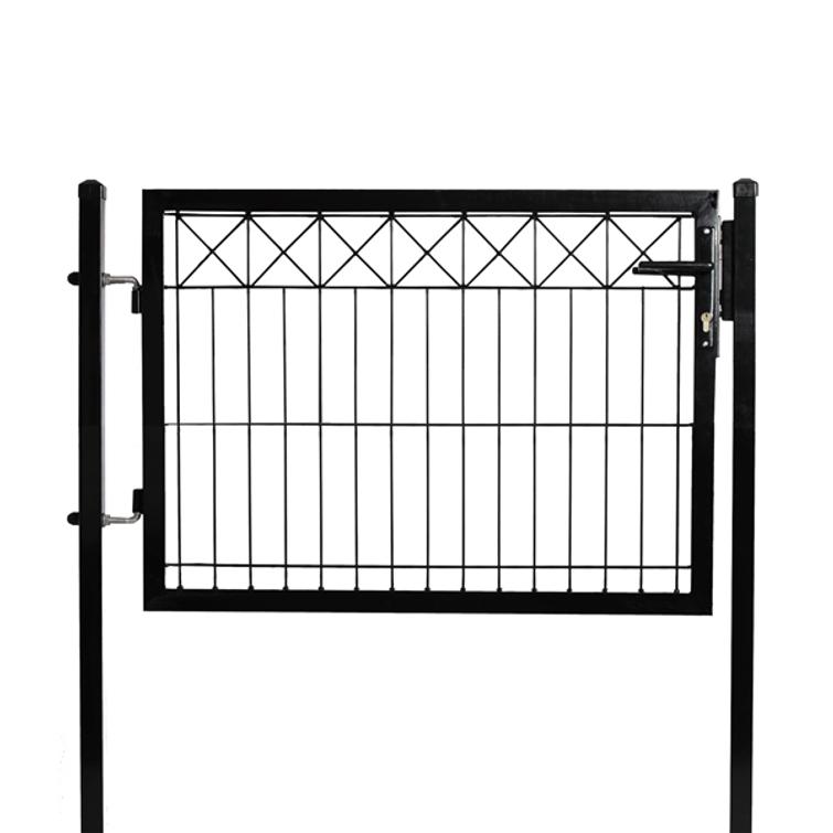 Paneeliaitasetti tarvikkeineen, musta, X -koristeella, 100 cm, 12 moduulia sis.portti