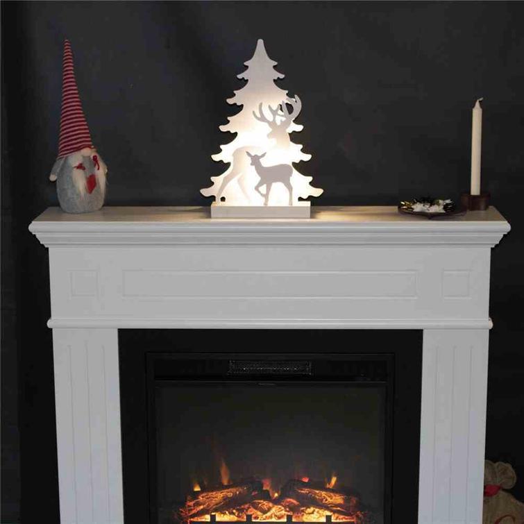 Christmas silhouette 3D LED, reindeer motif, NORDIC WINTER