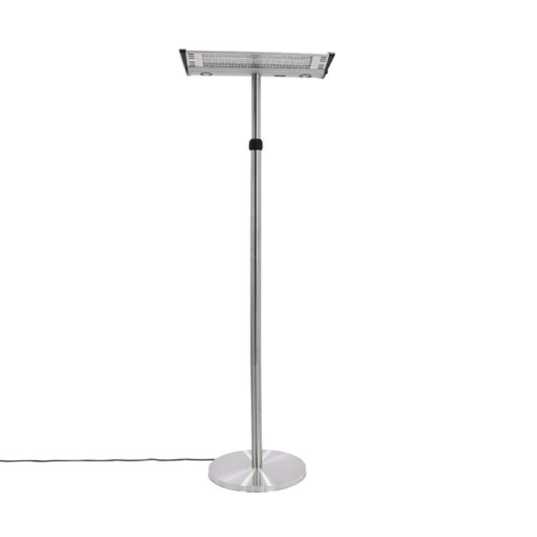 HORTUS Terassilämmitin lattiamalli 1000/2000 W, GT, hopea.