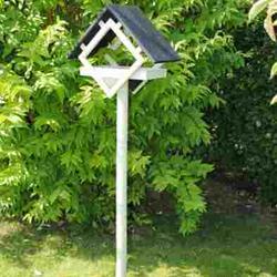 Jalallinen lintulauta, musta, oliivinvihre&auml; jalka HORTUS