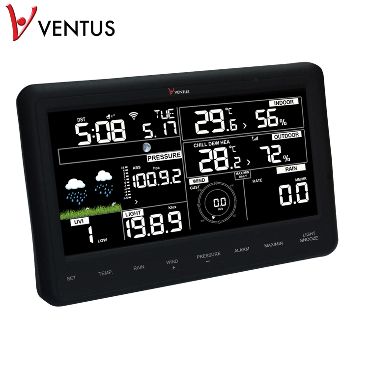 VENTUS W830 väderstation, Wi-Fi och 3-i-1-sensor