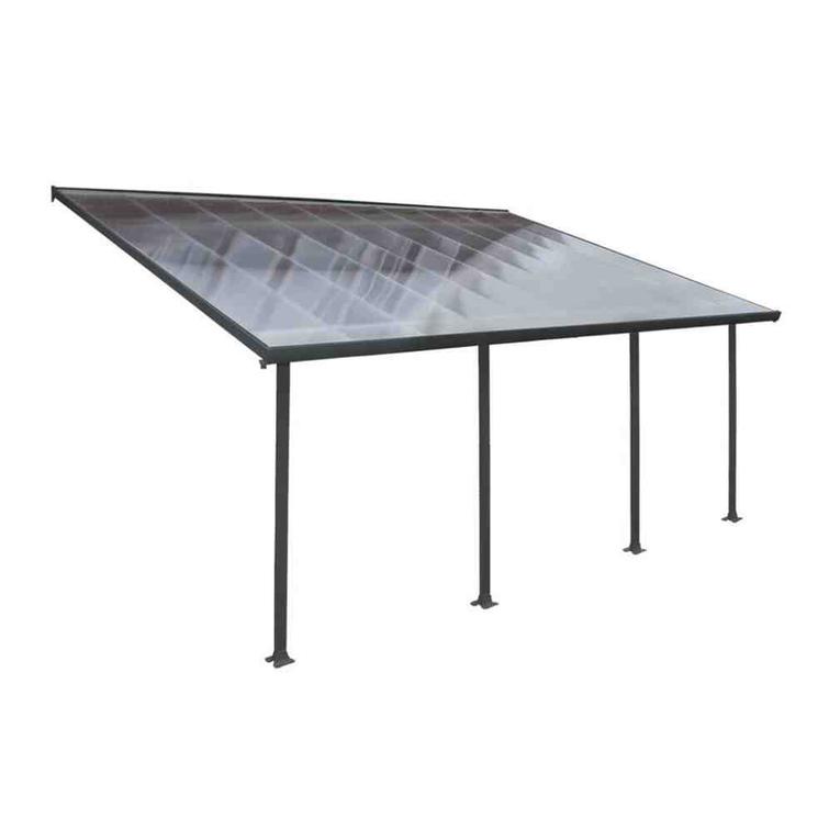 Palram Canopia Feria terassikatos 4 x 6,06m, harmaa antrasiitti