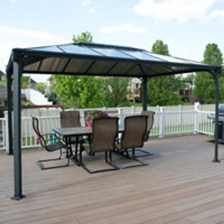PALRAM  Canopia Martinique 4300 suorakulmainen paviljonki, antrasiitti.